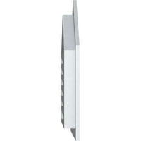 Екена Милуърк 22 в 32 х Пикед Топ Гейбъл отдушник стъпка: функционален, ПВЦ фронтон отдушник в 1 4 плосък тапицерия рамка