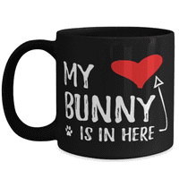 Моето зайче е в сърдечната ми чаша за кафе смешно зайче мама подарък