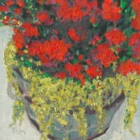 Мармонт хил саксийно растение ИИИ живопис печат върху увито платно