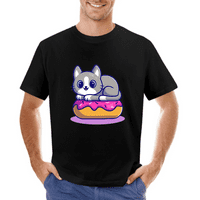 Сладка тениска за котка смешни котешки любовник графичен тройник анимационен коте подарък