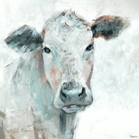 Парвез Тадж кравешки канал живописен принт върху увито платно