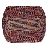По-добри тенденции Омбре шенил обратим памук 72 Осмоъгълен плетен килим, за възрастни-Кафяв
