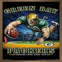 Green Bay Packers - Плакат за стена на крайната зона, 14.725 22.375