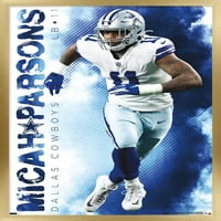 Dallas Cowboys - Micah Parsons Wall Poster, 14.725 22.375 рамки