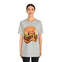 Хамбургер хапка ядна риза, големи ризи за бургер, тениска на любителя на бургер