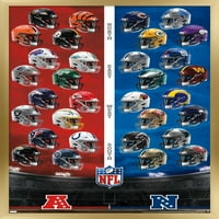 League - Плакат за стена на шлемове, 22.375 34 рамки
