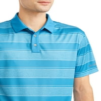 Бен Хоган Мъжки изпълнение къс ръкав избледняване ивица голф поло риза