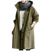 Homchy палто за жени, жени есента и зимата ежедневни жени Темпераментни талия с дълги ръкави