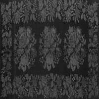 Ahgly Company вътрешен правоъгълник медальон сиви френски килими, 7 '9'