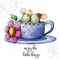 Щамповане на Bella Cling Stamps-Maisy & Madeline има малко чай