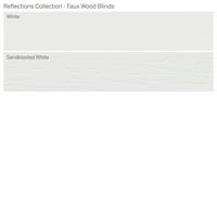 Колекция От Персонализирани Отражения, 2 Безжични Дървени Щори, Бял Пясък, 18 Ширина 72 Дължина