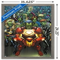 Marvel Comics - Secret Invasion - Avengers: Инициативата # Wall Poster, 14.725 22.375 рамка