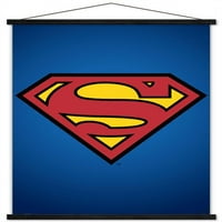 Комикси - Супермен - Стенски плакат с дървена магнитна рамка, 22.375 34