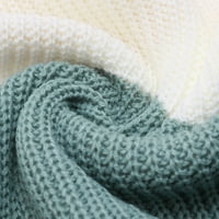 Пуловер за жени цвят блокиране на плетене на ежедневни пуловер Жени плетен пуловер