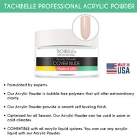 Tachibelle Professional Acrylic Nail System Акрилна прахова покривка Nude, 0. Oz. Произведено в САЩ. Използва се в професионални