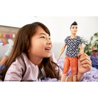 Барби Кен Модата Кукла, Оригинален Облечен Геометрична Риза
