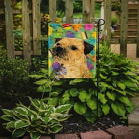 Съкровищата на Каролайн LH9413-Flag-Parent Border Terrier Великденски флаг Eggtravaganza, многоцветни