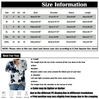 Женски върхове Женски ежедневни отпечатани v шия с къс ръкав риза пуловер свободни блузи върхове син XL