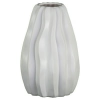 Колекция от градски тенденции: Керамична ваза Матово завършване Уайт