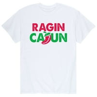 Незабавно съобщение - Ragin Cajun Pepper - Louisiana Mardis Gras пиене - Графична тениска с къс ръкав за мъже