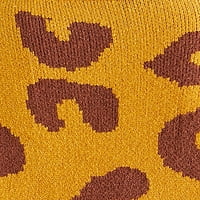 Ketyyh-chn Fall Powaters for Women Леки меки плетени Crewneck Cardigan пуловер Жълто, с един размер