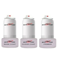 Докоснете Basecoat Plus Clearcoat Plus Primer Spray Paint Kit, съвместим с арктически бял CLK клас Mercedes-Benz