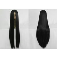 Уникални изгодни човешки перуки за жени с перука шапка права коса 35 черни Перуки
