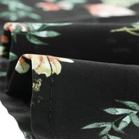 Уникални изгодни Дамски Флорални печатни Коляното дължина А-линия лятна пола