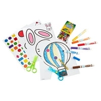 Комплект за действие за малки ножици за малки деца, Брой ножици за безопасност и занаятчийски консумативи, подарък за деца, начинаещ Унис дете