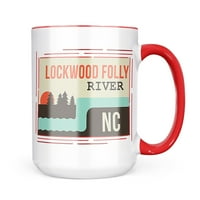 Neonblond USA Rivers Lockwood Folly River - Подарък за халба в Северна Каролина за любители на чай за кафе