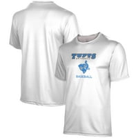 Мъжки просфера бяла тениска на университета Tufts Jumbos
