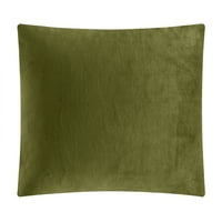 Шик дома Ърнест 3-парче новост Шерпа микро Плюш одеяло комплект, ЦАР, зелен