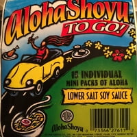 Алоха долен сол Хавайски соев сос Shoyu. Оз. Мини направени на Хавай