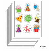 Пакет: Рожден ден и тържества годни стикер лист-годни за консумация изображения на лист