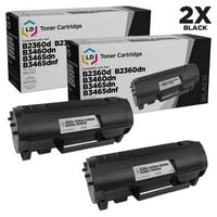 © Съвместим дел 331 - на високодоходни черни тонер касети за използване В Лазер Б2360д, Б2360дн, Б3460дн, Б3465дн & Б3465днф