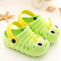 Бебешки сандали Момчета момичета сандали Сладко гъсеница приплъзване на леки деца плажен чехъл ----- зелено