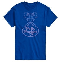 Polly Pocket - лого и кукла - Графична тениска с къси ръкави за мъже