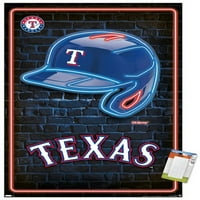 Тексас Рейнджърс - Неонов Плакат За Стена, 14.725 22.375