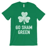 Отидете с шамари зелени мъжки тениски тениска на Свети Патрик за него подарък за него