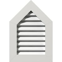 Екена Милуърк 28 в 36 х Пикед Топ Гейбъл отдушник стъпка: функционален, ПВЦ фронтон отдушник в 1 4 плосък тапицерия рамка
