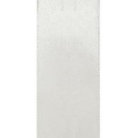 Бяла сатенена панделка с единично лице, 1.5 ярда от Гуен Студиос