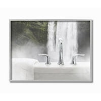 Ступел индустрии водопад време за баня абстрактна Баня снимка в рамка стена изкуство от мили Вила, 11 14