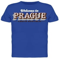 Добре дошли в Prague Vintage тениска мъже -Мараж от Shutterstock, мъжки малки