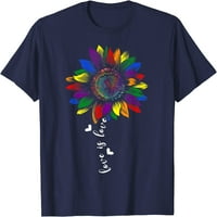Дърво Обещавам да науча LOVE LGBT-Q PRIDE Горда тениска на учител-учител