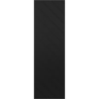 Екена Милуърк 12 в 71 з вярно Фит ПВЦ диагонални ламели модерен стил фиксирани монтажни щори, Черно