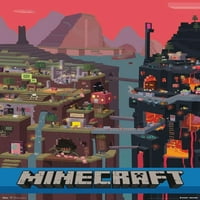 Minecraft - Плакат за стена на куб, 22.375 34