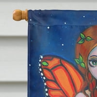 Carolines Treasures 7375Chf Fairy Monarch Flag Canvas Размер на къщата, размер на къщата, многоцветни
