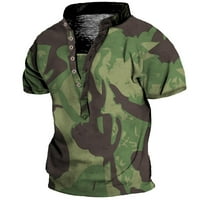 Тениски на корашан мъжки, европейски и американски мъжки винтидж топ цифрови печат с къси ръкави, ризи за мъже