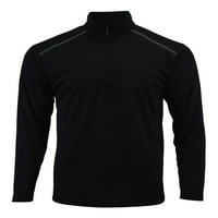 Paragon Aspen Performance Quarter -цип пуловер, черен солиден - 2XL
