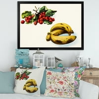 Дизайнарт 'червени плодове и банан' Ферма рамка Арт Принт